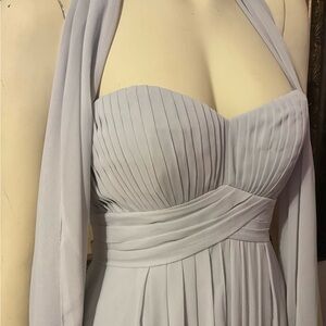 Elegant Strapless Pleated Dress